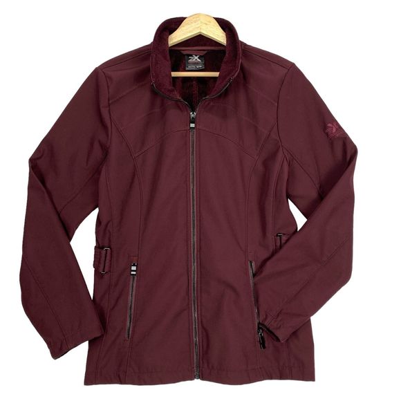 ZeroXposur Jackets & Blazers - Zeroxposur Womens Water Resistant Warm Rain Jacket Plum Womens Medium Soft Shell
